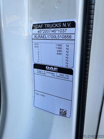 Suitcase DAF LF 230 4X2 2022 246.162km SAXAS + DHOLLANDIA