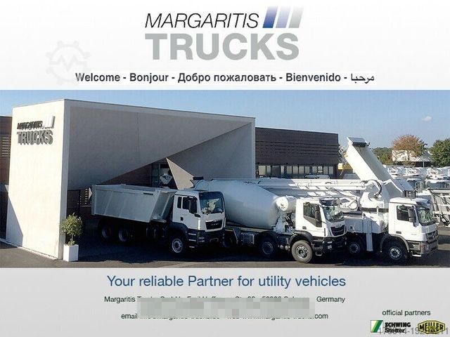 Betonmixer vrachtwagen MAN TGS 37.480 8x4 EUR6 GSR Stetter 10m3 Light/Smart