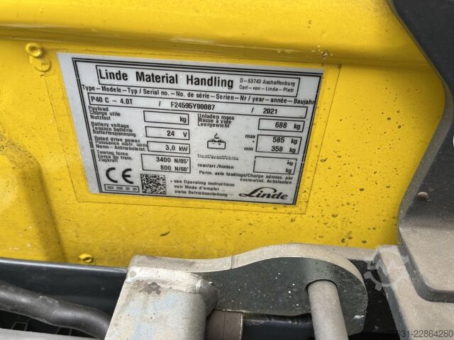 Trekker voor sleepwerk Linde P40C