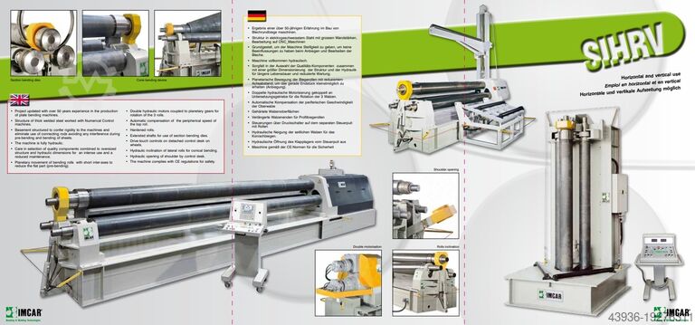 Rundbiegemaschine 3100 x 23 mm IMCAR SIHR