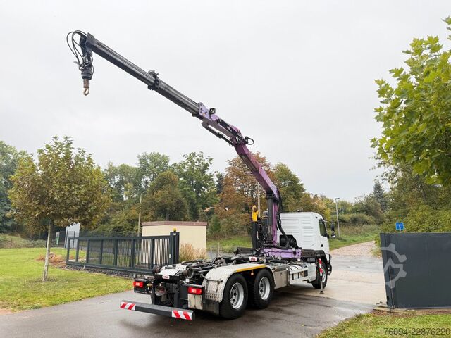 Autolaadkraan VOLVO FMX 460 6x4 liftachse Abrollkipper KRAN 13m FUNK