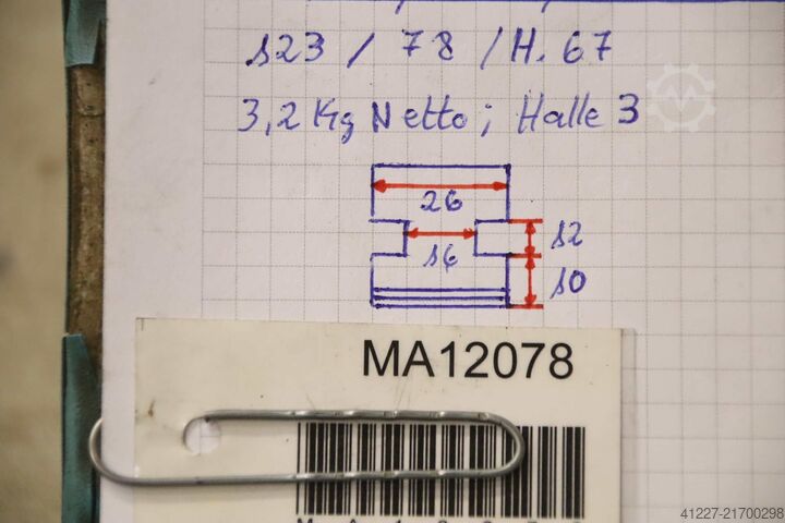 Cserélhető pofák unbekannt Breite 26 mm