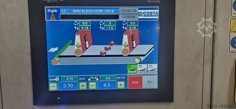 Plaatwerk ontbraammachine COSTA LEVIGATRICI MD 5 CVC 1350