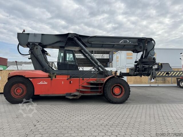 Reachstacker med fuld container Linde C4535TL5