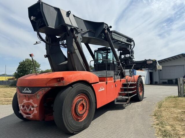 Reachstacker med fuld container Linde C4535TL5