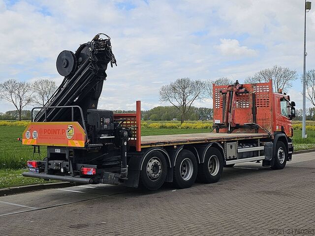 Remorque à plate-forme SCANIA P410 HIAB 258EP5