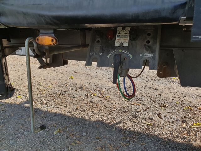 ανοιχτό ρυμουλκούμενο με μουσαμά Fliegl TPS 118 Durchladeanhänger 7,3 Meter