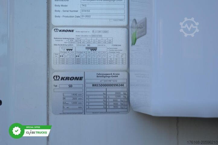 Naczepa chłodnia KRONE SDR Cool Liner FP 60 ThermoKing SLXi 300