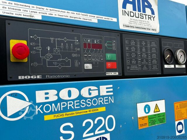 Compresor de tornillo BOGE S 220 (160kW, 15 bar, 19.60 m³/min)
