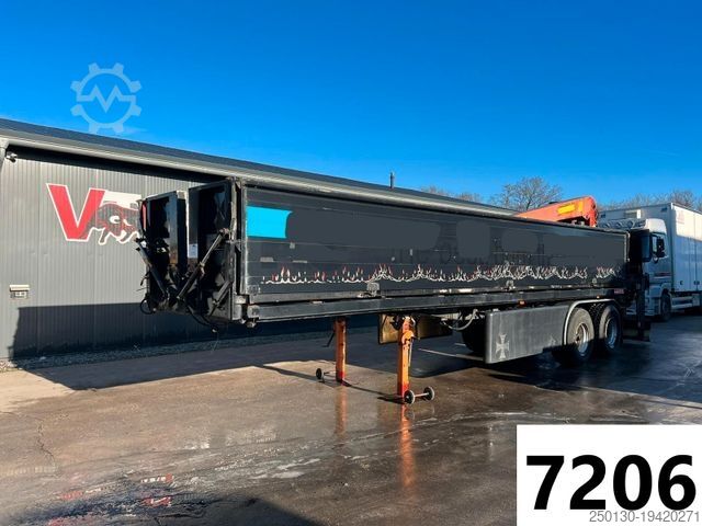 Sættevogn LANGENDORF SSH 20/25 Steinauflieger mit Kran