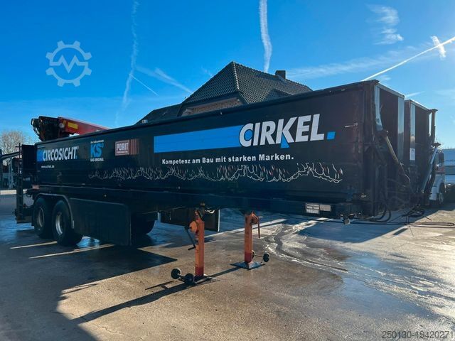 Sættevogn LANGENDORF SSH 20/25 Steinauflieger mit Kran