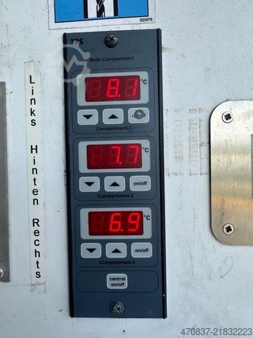 Semirimorchio frigorifero SCHMITZ CARGOBULL SCB 2 / Carrier ICELAND / Elektro / 3 x Kammer