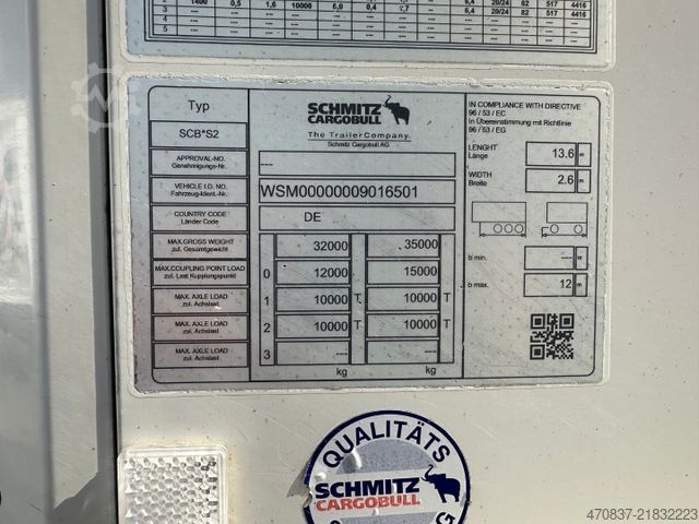 Semirimorchio frigorifero SCHMITZ CARGOBULL SCB 2 / Carrier ICELAND / Elektro / 3 x Kammer