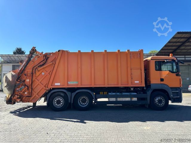 Camião de lixo MAN TGS 26.320 / Haller / Sperrmüll