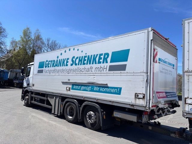 Beverage truck MERCEDES-BENZ MB Antos Getränkeaufbau Schwenkwand Ladebordwand