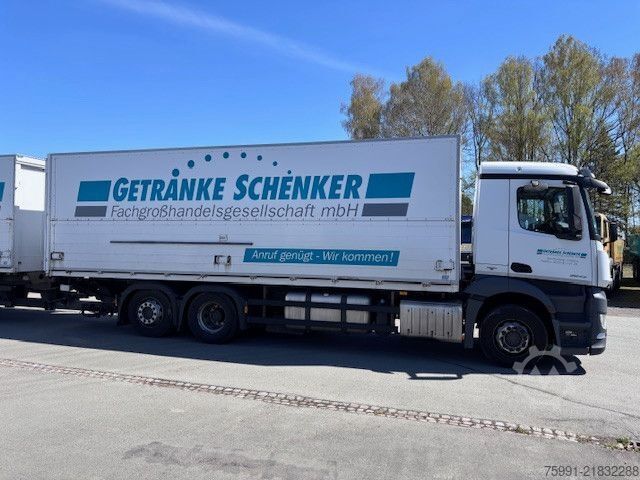 Beverage truck MERCEDES-BENZ MB Antos Getränkeaufbau Schwenkwand Ladebordwand