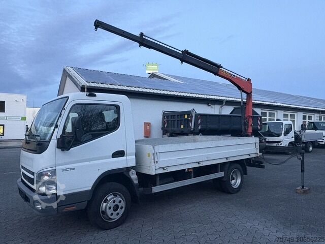 Pick-up van Fuso FUSO 7C18 Canter Pritsche 3.8m Kran 2x hydr.
