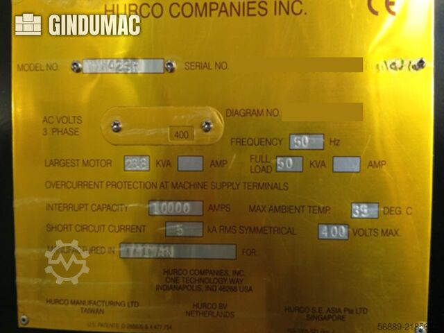 Hurco VMX 42SR Hurco VMX 42SR