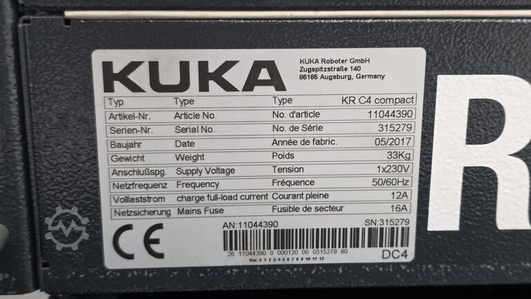 βιομηχανικό ρομπότ KUKA KR 10 R1420 + KR C4