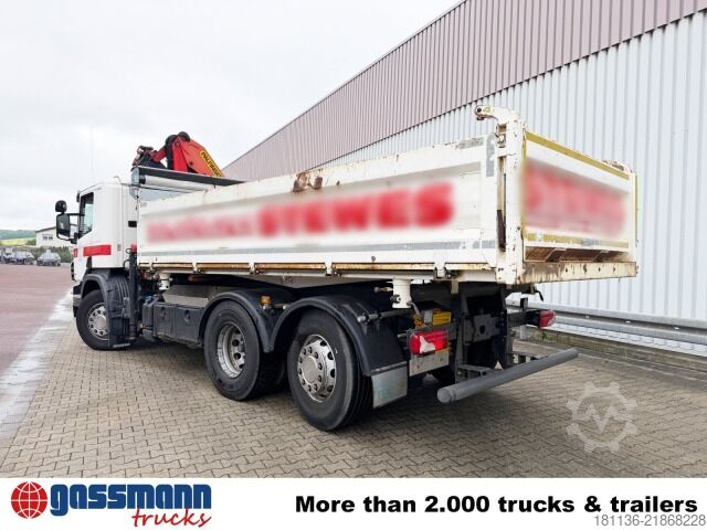 Ανατρεπόμενο φορτηγό Scania P 320 6x2/4, Lenk-/Liftachse, Kran Palfinger PK