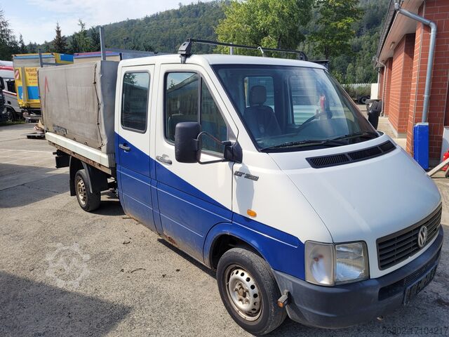 Transporter met dieplader & dekzeil Volkswagen LT 28 Doka Pritsche/Plane AHK