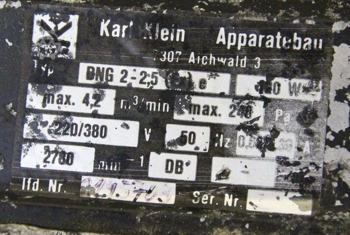 Drukblazer 4,2 m³/min Karl Klein DNG 2-2,5 (EX) e