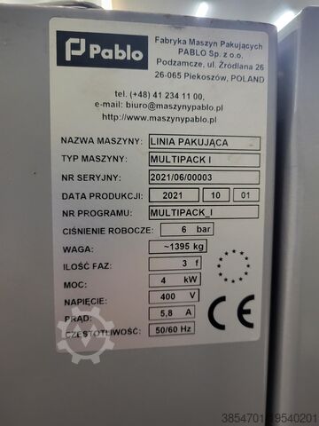 Flowpack-machine Pablo Multipack I