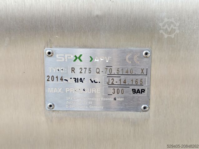 SPX – APV Rannie – R275 Q-70 5140 X – Homogeniser SPX APV Rannie - R275 Q-70 5140 X