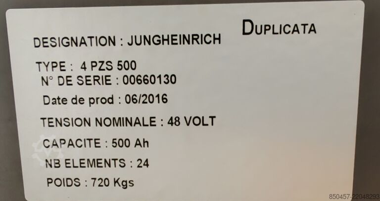 Electric – 3 roți Jungheinrich EFG 215 4.8m/ 1826mh