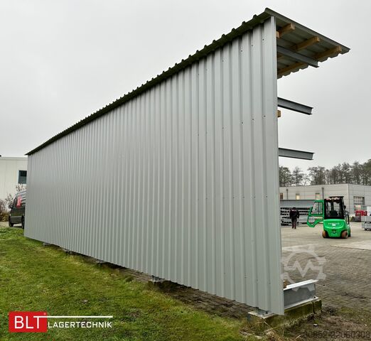 Kragarmregal Kragarmregal mit Dach & Rückwand H:400cm Fuß + 3 Ebenen
