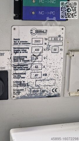 Centro de mecanizado - Universal HERMLE C 800 U