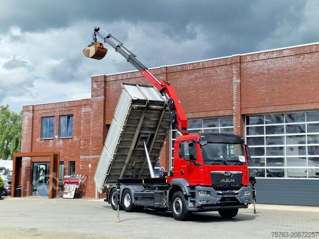 Vrachtwagen met kraan MAN TGS 26.360 6x4 Hydrodrive / Crane HMF1920K-RCS ...