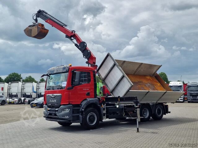 Vrachtwagen met kraan MAN TGS 26.360 6x4 Hydrodrive / Crane HMF1920K-RCS ...