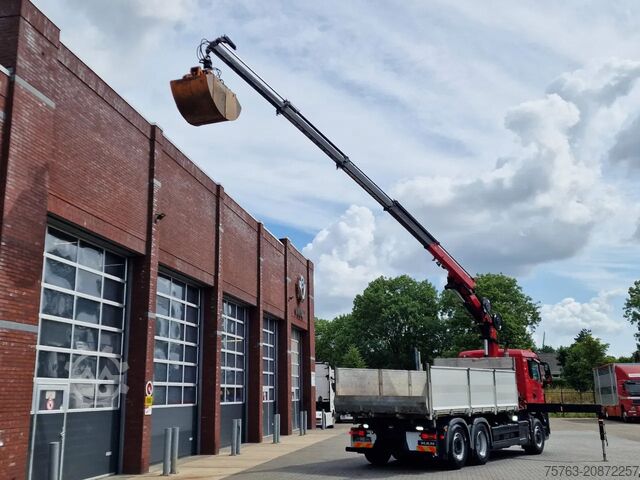 Vrachtwagen met kraan MAN TGS 26.360 6x4 Hydrodrive / Crane HMF1920K-RCS ...