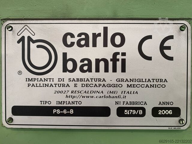 μονάδα αμμοβολής Carlo Banfi PS-6-B