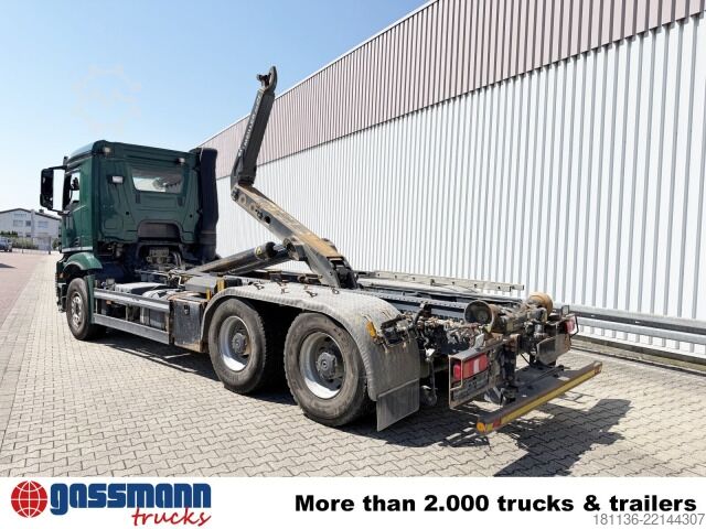 Roll-off tipper truck Mercedes-Benz Arocs 2653 LK 6x4 Kli-Ret Meiller Abrollkipper RS