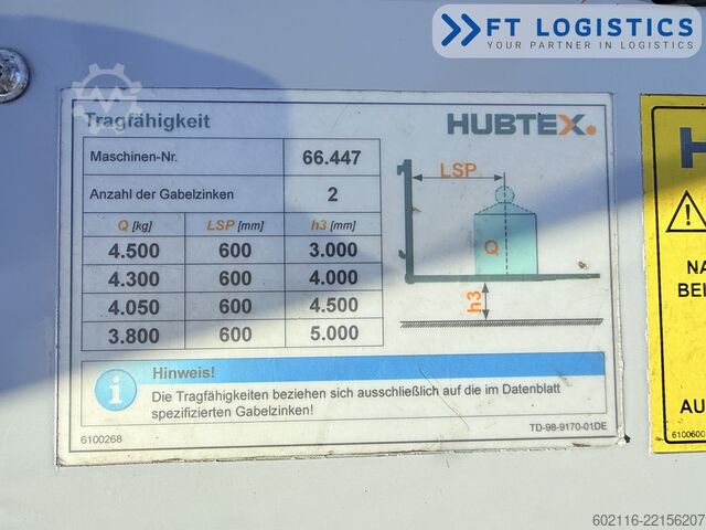 Négyirányú targoncát Hubtex DQ45G DUPLEX 5000 FORK-POSITIONER CABIN