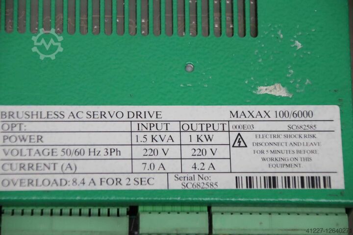 AC-servoaandrijving Control Techniques MAXAX 100/6000