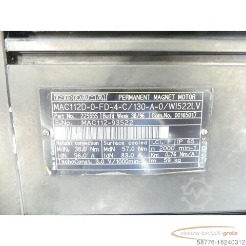 Indramat motor Indramat MAC112D-0-FD-4-C/130 - A-0/WI522LV + Heidenhain 297 252-32 Drehgeber