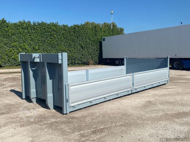 Roll-off container  CONTAINER A PIANALE CON PIANTONI RIMOVIBILI IN FER