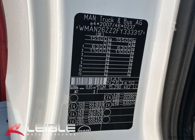 Ladbil med presenning MAN TGM 15.290 LL*LBW*Pritsche 7,30*Kamera*DTCO 4.1*