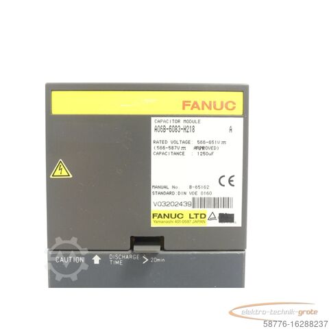 Fanuc Komponente Fanuc A06B-6083-H218 Capacitor Module Version: A SN:V03202439