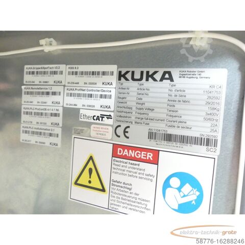 Componente KUKA KUKA KR420 - R3080 Roboter + KR C4 Steuerung + Panel neuwertig !!