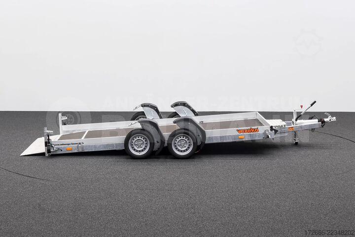 Naczepa niskopodwoziowa Vezeko HUSKY CAR FB 35.39 | E-PUMPE | RAMPE 394X187X10CM 3500KG ABSENKER