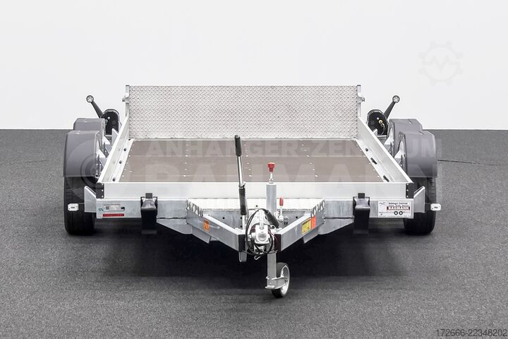 Naczepa niskopodwoziowa Vezeko HUSKY CAR FB 35.39 | E-PUMPE | RAMPE 394X187X10CM 3500KG ABSENKER