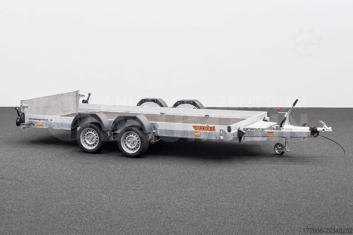 Naczepa niskopodwoziowa Vezeko HUSKY CAR FB 35.39 | E-PUMPE | RAMPE 394X187X10CM 3500KG ABSENKER