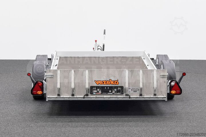 Naczepa niskopodwoziowa Vezeko HUSKY CAR FB 35.39 | E-PUMPE | RAMPE 394X187X10CM 3500KG ABSENKER