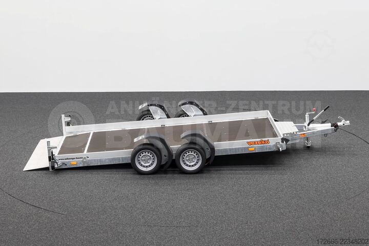 Naczepa niskopodwoziowa Vezeko HUSKY CAR FB 35.39 | E-PUMPE | RAMPE 394X187X10CM 3500KG ABSENKER