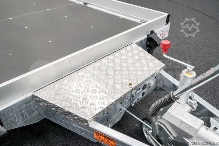 Naczepa niskopodwoziowa Vezeko HUSKY CAR FB 35.39 | E-PUMPE | RAMPE 394X187X10CM 3500KG ABSENKER