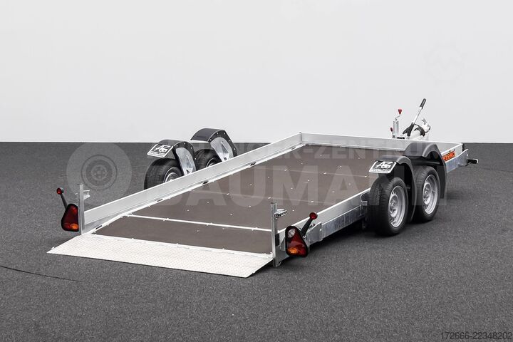 Naczepa niskopodwoziowa Vezeko HUSKY CAR FB 35.39 | E-PUMPE | RAMPE 394X187X10CM 3500KG ABSENKER